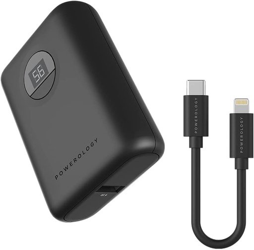 Powerology Power Bank 10000 mAh with MFi 0.9 m USB-C to Lightning Cable 1 Powerology Power Bank 10000 mAh with MFi 0.9 m USB-C to Lightning Cable
