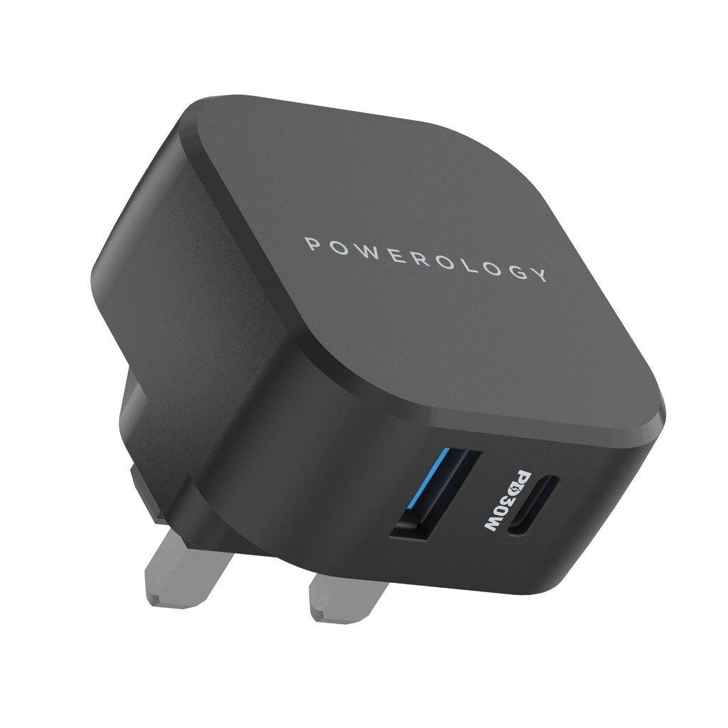Powerology Dual Port Fast Charger Power Delivery Charging Adapter 1 Powerology Dual Port Fast Charger Power Delivery Charging Adapter