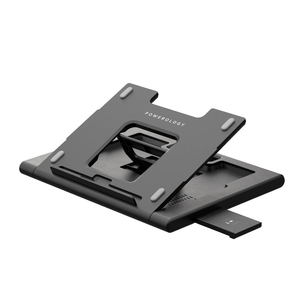 Powerology Multi-Functional Pro Hub Laptop Stand 1 Powerology Multi-Functional Pro Hub Laptop Stand
