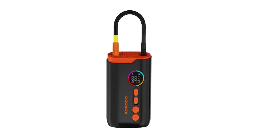 Porodo Lifestyle Electric Air Inflator With High-Pressure Power & Built-In Flashlight 1 Porodo Lifestyle Electric Air Inflator With High-Pressure Power & Built-In Flashlight