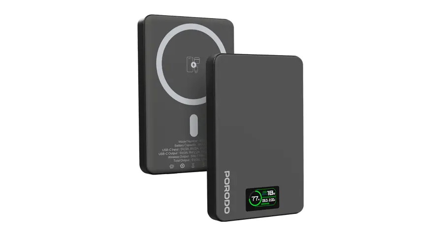 Porodo 10000mAh MagSafe Power Bank - Dark Gray 1 Porodo 10000mAh MagSafe Power Bank - Dark Gray