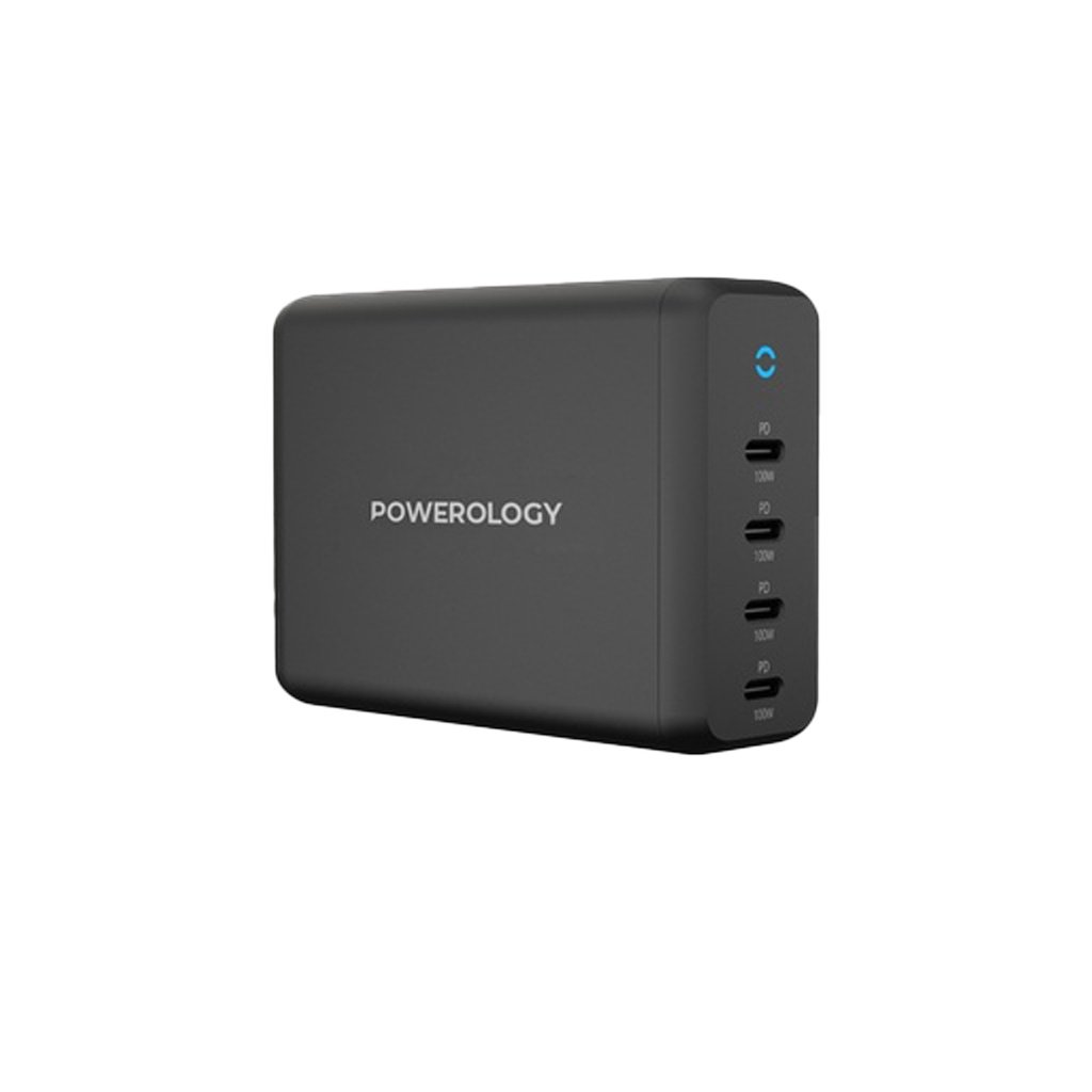 Powerology 165W GaN Desktop Charger x4 USB-C Power Delivery 1 Powerology 165W GaN Desktop Charger x4 USB-C Power Delivery