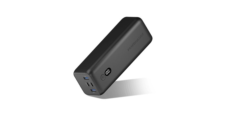 Powerology Onyx 30000mAh Dual USB-C Power Bank 1 Powerology Onyx 30000mAh Dual USB-C Power Bank