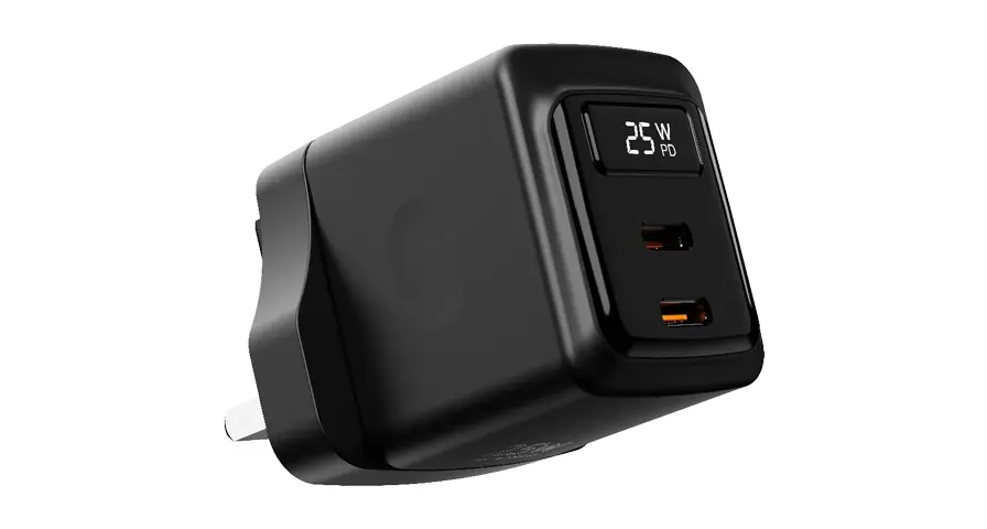 Porodo GaN 25W Dual USB-C Wall Charger 1 Porodo GaN 25W Dual USB-C Wall Charger