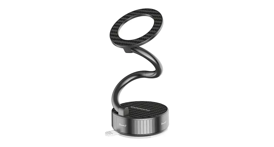 Porodo MagCurve Suction Phone Mount 1 Porodo MagCurve Suction Phone Mount