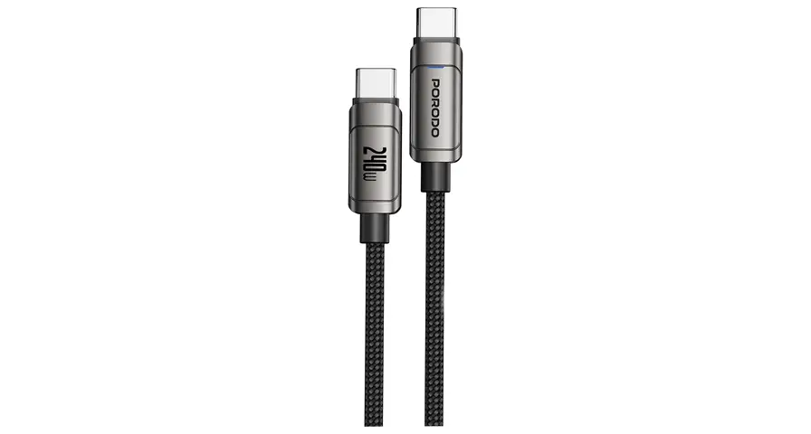 Porodo PowerSync 240W High-Speed USB-C Cable 1 Porodo PowerSync 240W High-Speed USB-C Cable