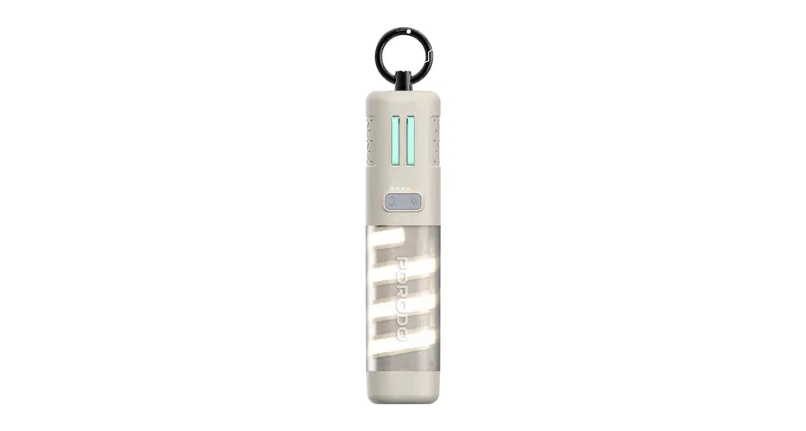 Porodo PowerBeam 5000mAh Power Bank with Built-In Flashlight - Khaki 1 Porodo PowerBeam 5000mAh Power Bank with Built-In Flashlight - Khaki