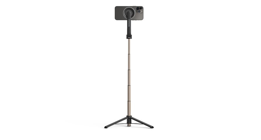 Porodo Magnetic Selfie Stick 64.5cm Extendable with 3 Leg Tripod and Remote Control 1 Porodo Magnetic Selfie Stick 64.5cm Extendable with 3 Leg Tripod and Remote Control