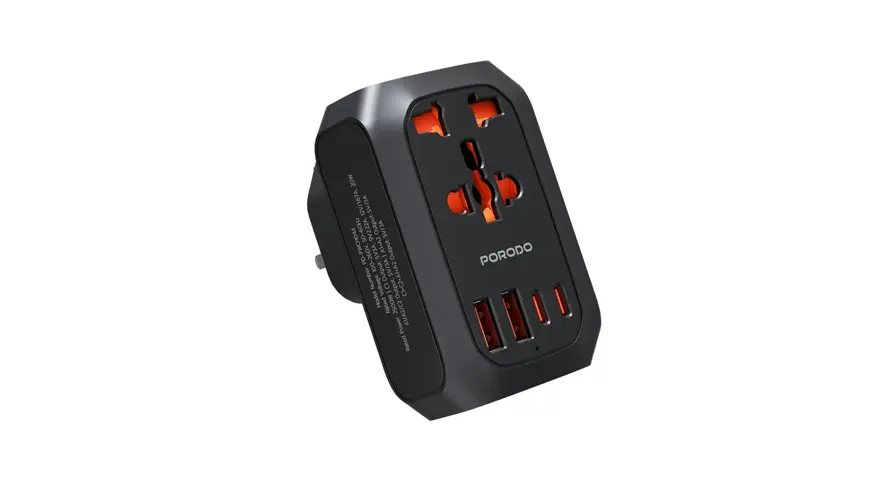Porodo Universal AC Adapter Multi-Device Charging EU Plug 1 Porodo Universal AC Adapter Multi-Device Charging EU Plug