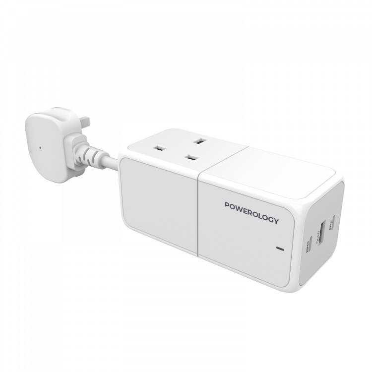 Powerology 65W USB Power Strip with Dual Power Sockets 2 Powerology 65W USB Power Strip with Dual Power Sockets - Image 2