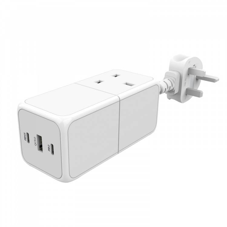 Powerology 65W USB Power Strip with Dual Power Sockets 3 Powerology 65W USB Power Strip with Dual Power Sockets - Image 3