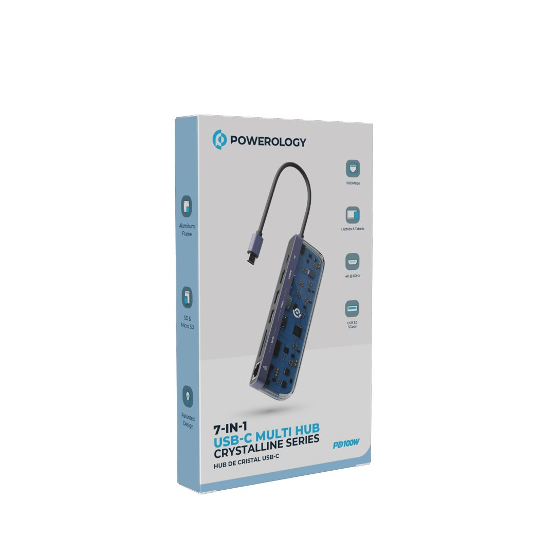 Powerology 7 in 1 Multi Hub Crystalline Series 3 Powerology 7 in 1 Multi Hub Crystalline Series - Image 3