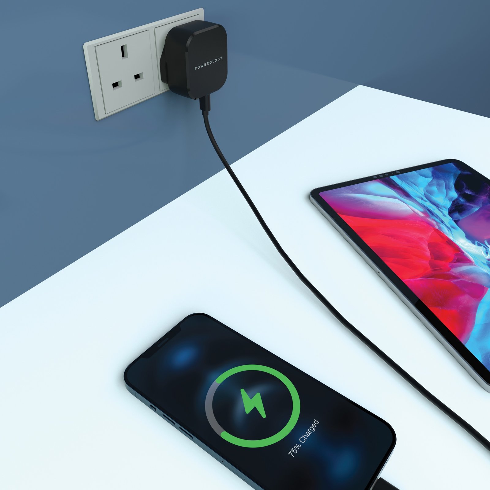 Powerology Dual Port Fast Charger Power Delivery Charging Adapter 3 Powerology Dual Port Fast Charger Power Delivery Charging Adapter - Image 3