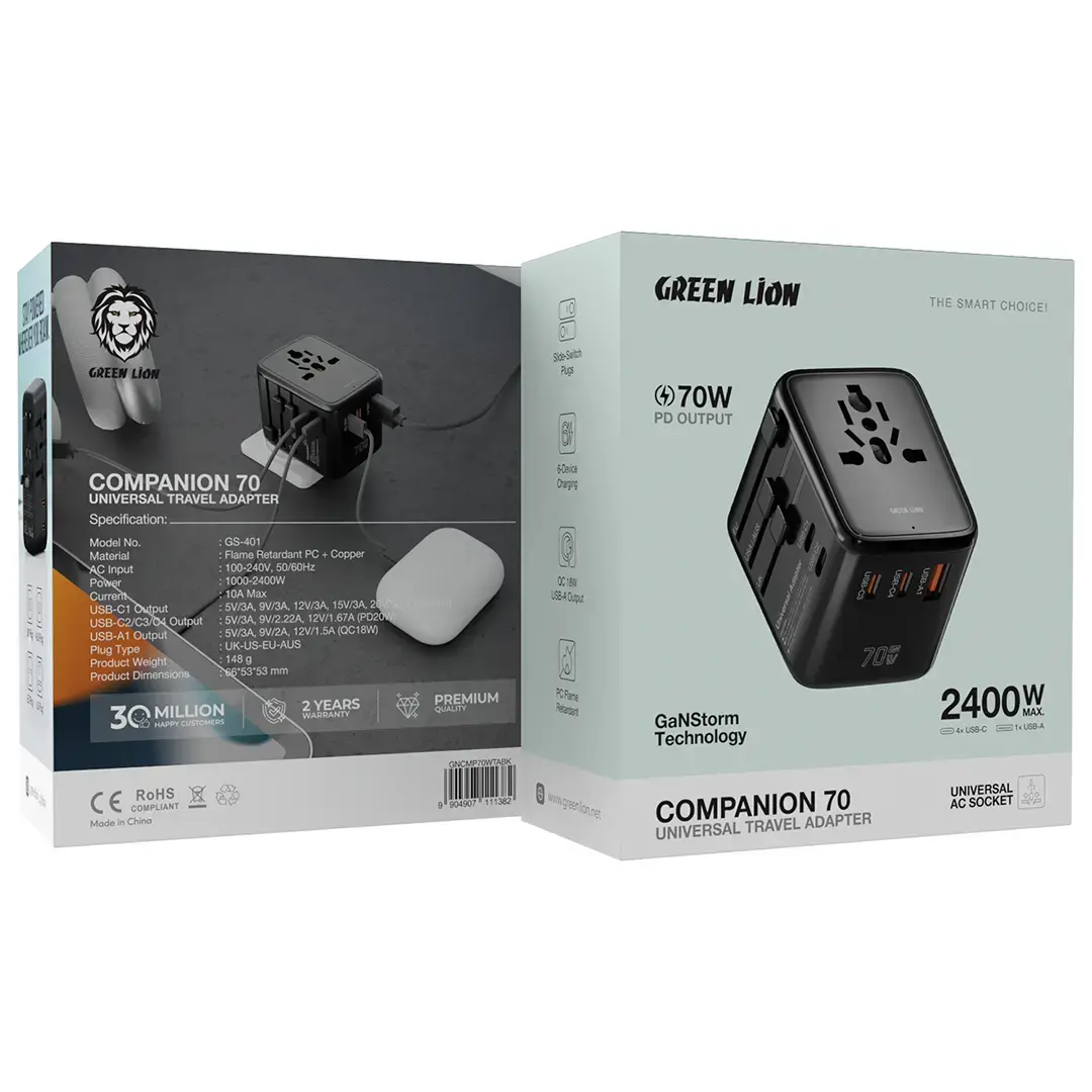 Green Lion Companion 70 Universal Travel Adapter 3 Green Lion Companion 70 Universal Travel Adapter - Image 3