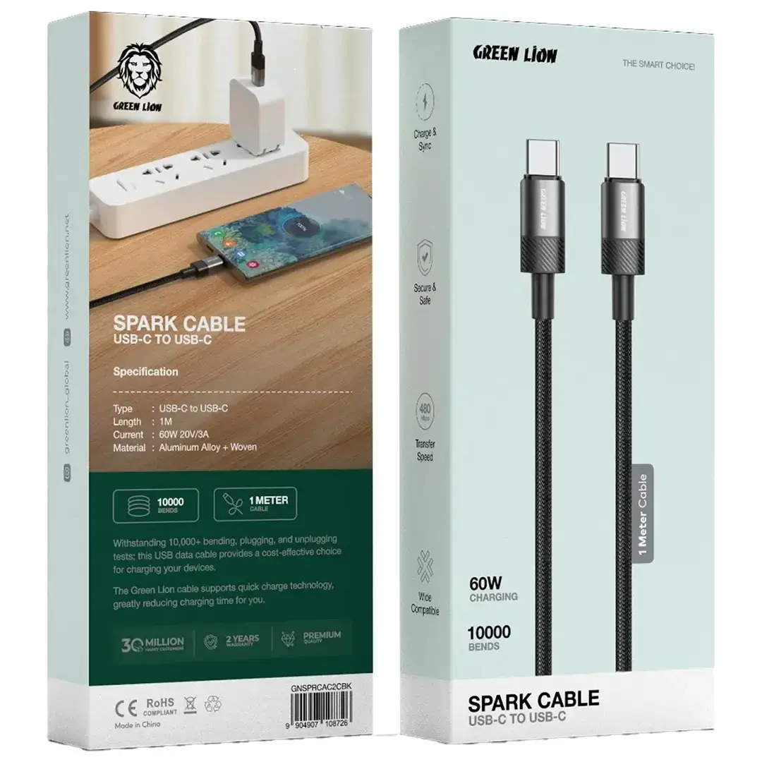 Green Lion Spark Cable USB-C to USB-C 3 Green Lion Spark Cable USB-C to USB-C - Image 3