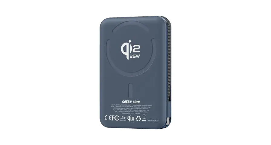 Green Lion WELLINGTON 10000mAh Magsafe Power Bank PD 35W - Black 1 Green Lion WELLINGTON 10000mAh Magsafe Power Bank PD 35W - Black