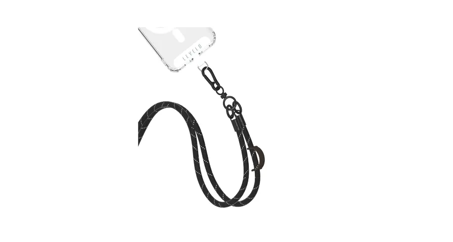 Levelo Everly Phone Crossbody Lanyard - Carrot Orange 1 Levelo Everly Phone Crossbody Lanyard - Carrot Orange