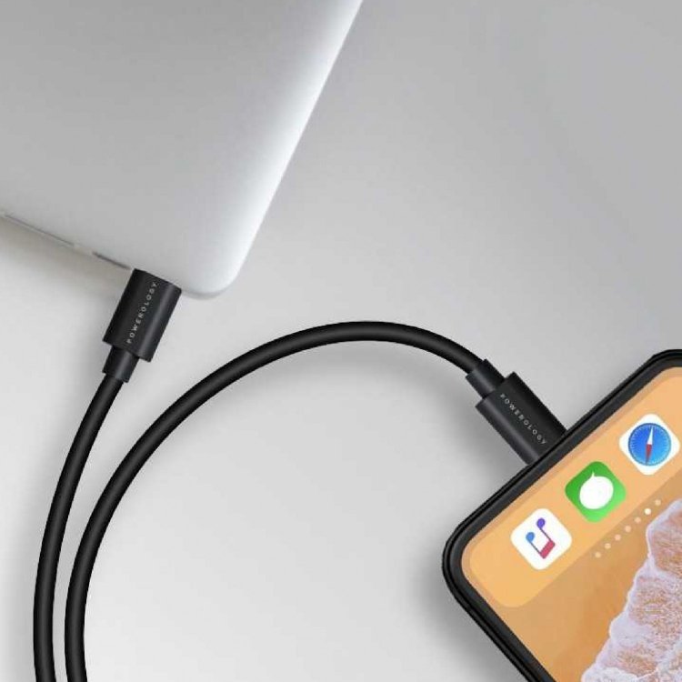 Powerology USB-C Lightning Data and Charge Cable (3m/9.8ft) 2 Powerology USB-C Lightning Data and Charge Cable (3m/9.8ft) - Image 2