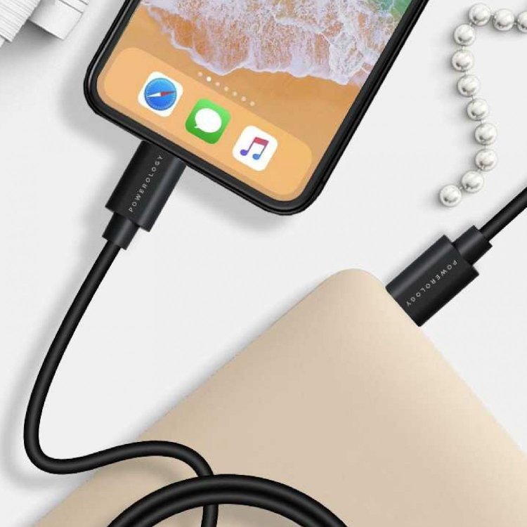 Powerology USB-C Lightning Data and Charge Cable (3m/9.8ft) 4 Powerology USB-C Lightning Data and Charge Cable (3m/9.8ft) - Image 4