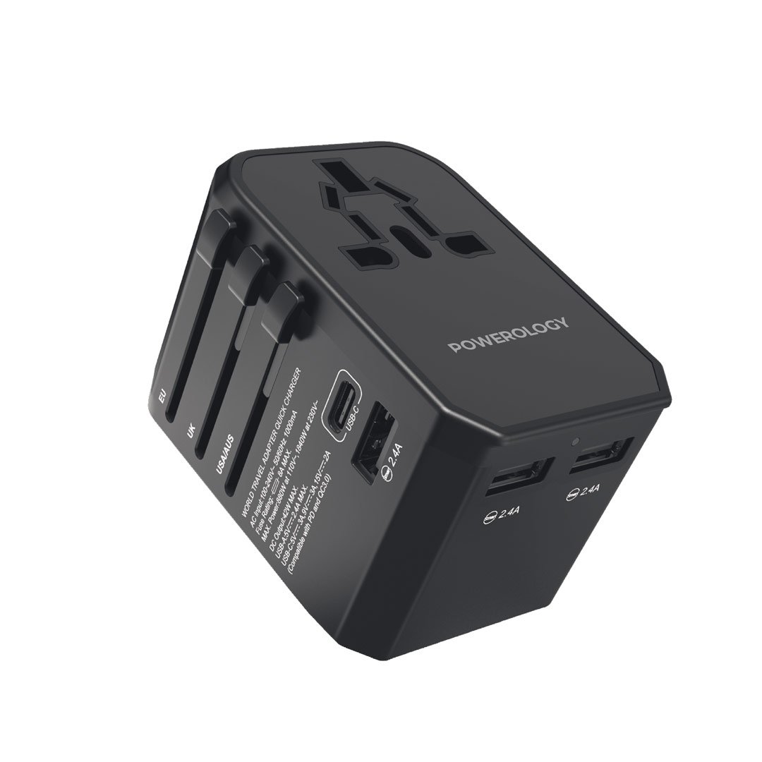 Powerology Universal Multi-Port Travel Charger 7 Powerology Universal Multi-Port Travel Charger - Image 7