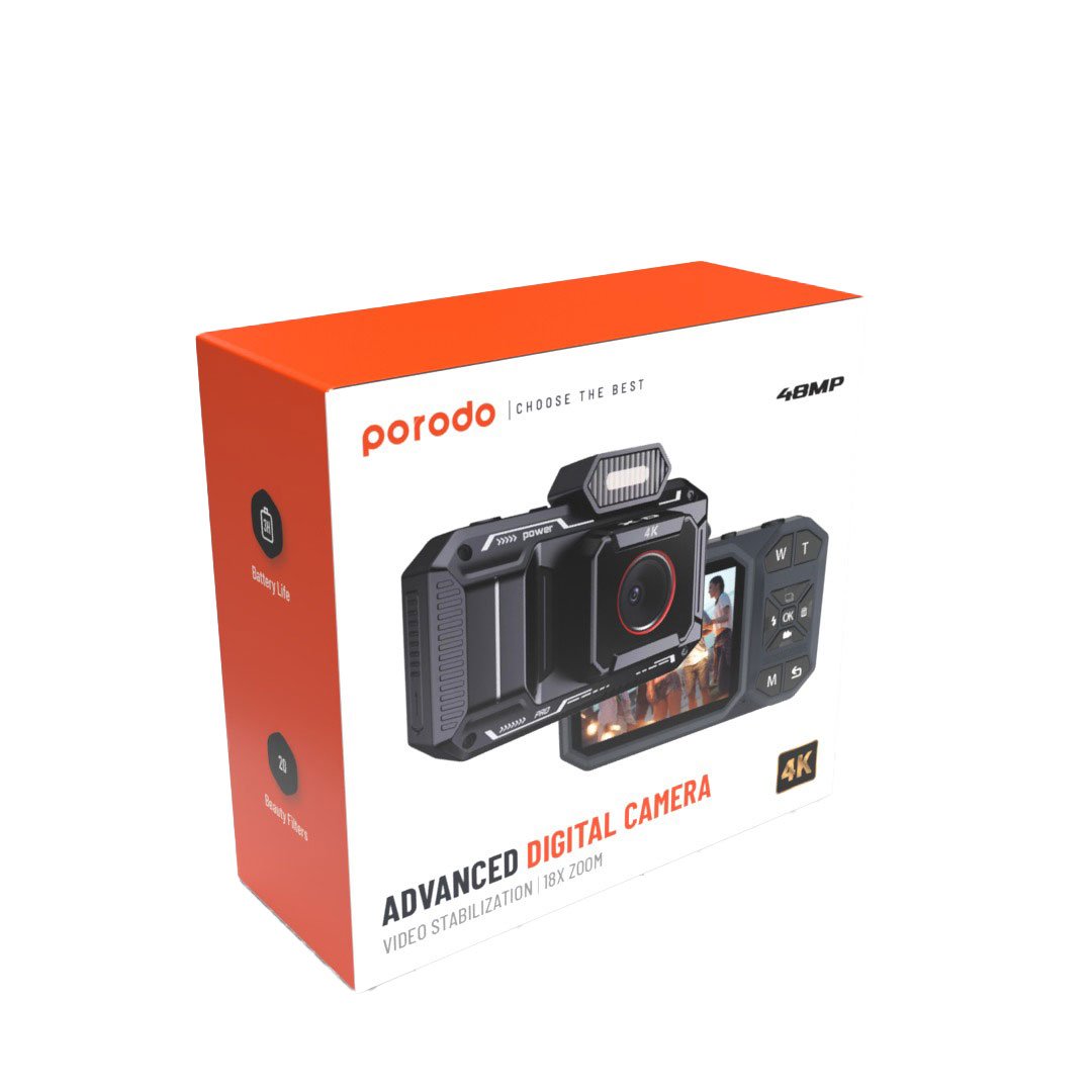Porodo Advanced Digital Camera Video Stabilization & 18x Zoom 4 Porodo Advanced Digital Camera Video Stabilization & 18x Zoom - Image 4
