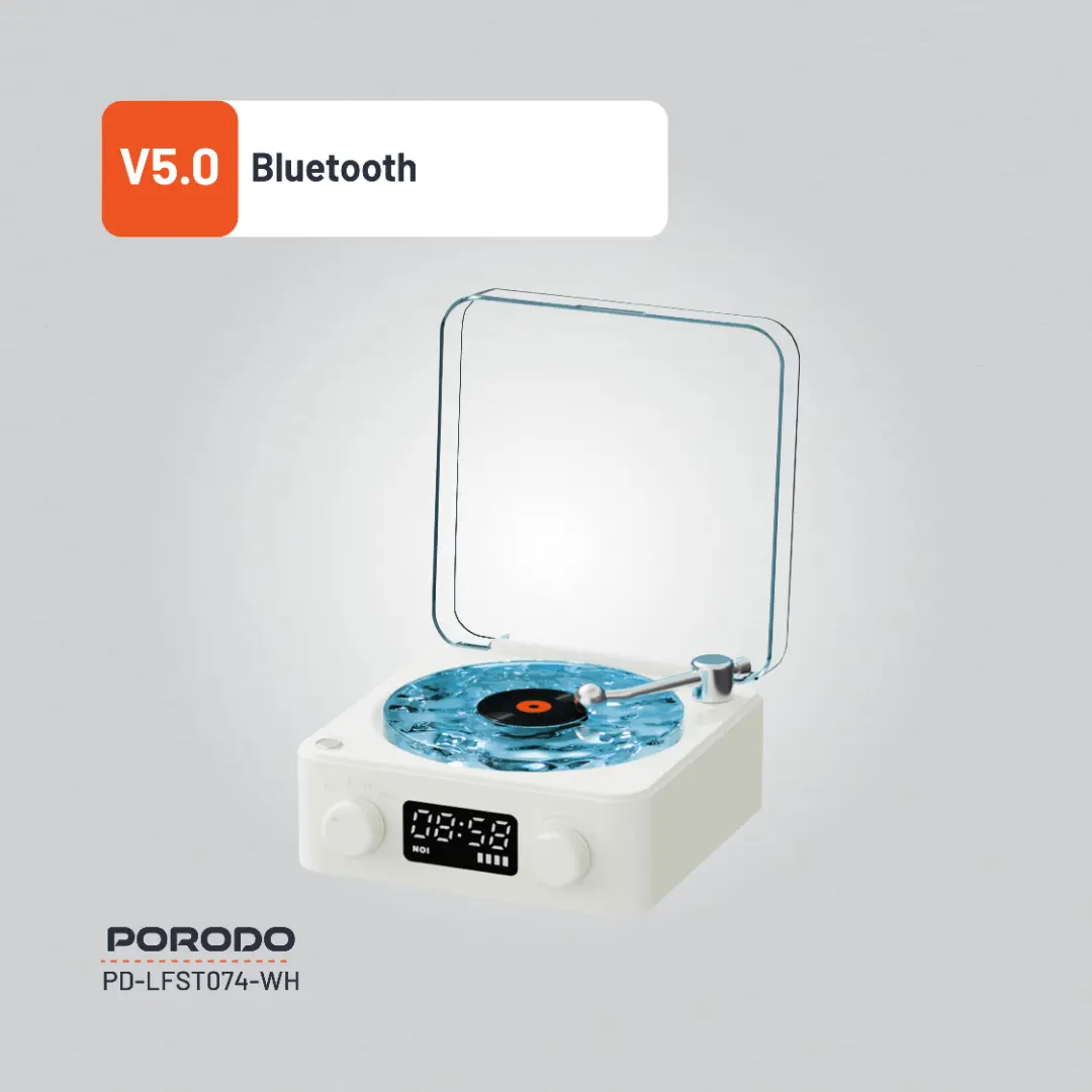 Porodo Lifestyle White Noise Portable Speaker 4 Porodo Lifestyle White Noise Portable Speaker - Image 4