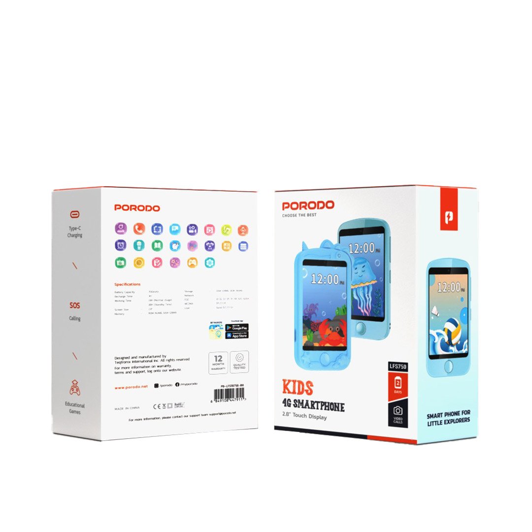 Porodo Kids 4G Smartphone 4 Porodo Kids 4G Smartphone - Image 4