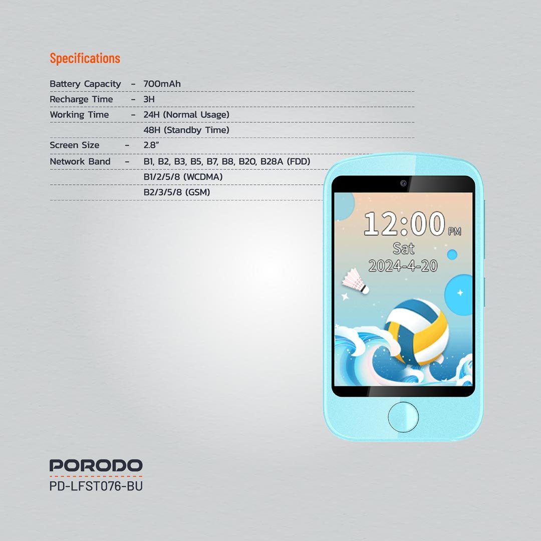 Porodo Kids 4G Smartphone 5 Porodo Kids 4G Smartphone - Image 5