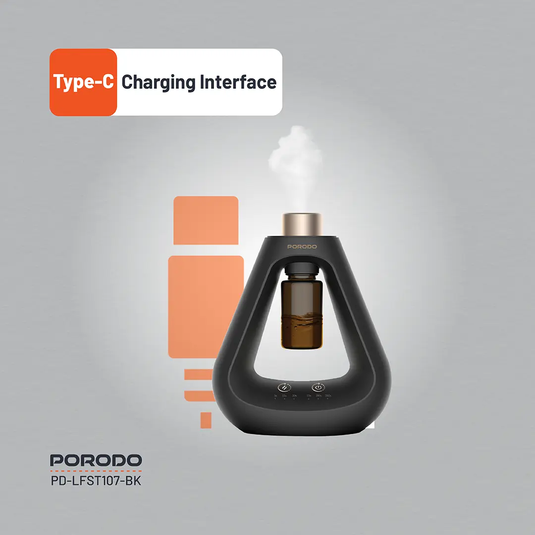 Porodo Lifestyle Aroma Sphere Waterless Diffuser 5 Porodo Lifestyle Aroma Sphere Waterless Diffuser - Image 5
