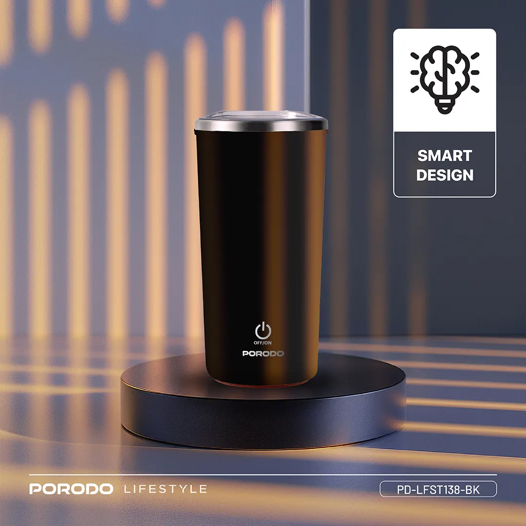 Porodo Lifestyle Auto-Stirring Insulated Mug 6 Porodo Lifestyle Auto-Stirring Insulated Mug - Image 6