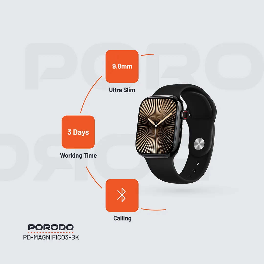 Porodo Magnifico 3 Smart Watch 3 Porodo Magnifico 3 Smart Watch - Image 3
