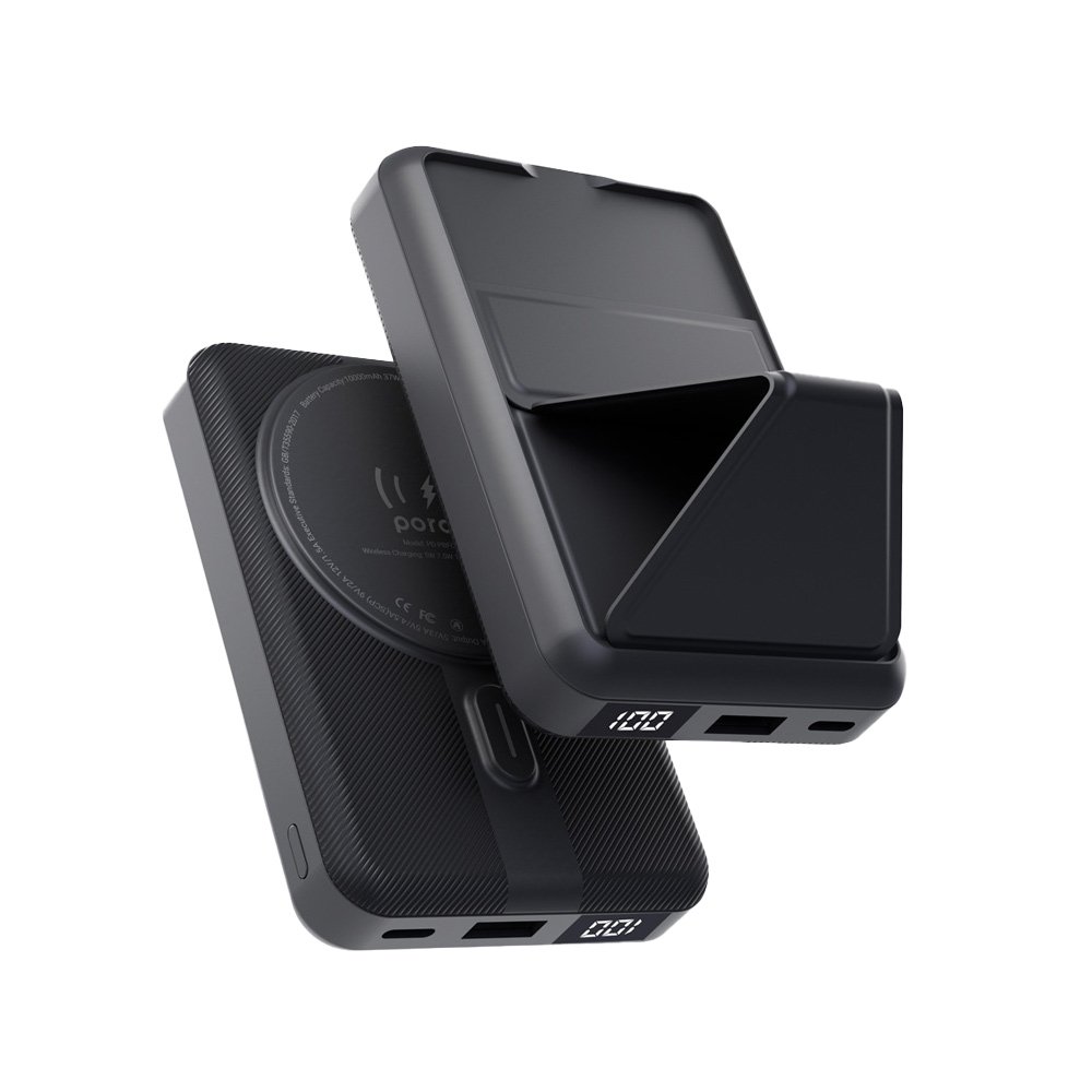 Porodo 10000mAh Digital MagSafe Power & Stand 2 Porodo 10000mAh Digital MagSafe Power & Stand - Image 2