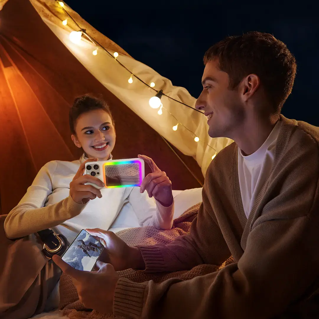 Porodo 5000mAh MagSafe Power Bank with Dynamic Light Modes Mirror 3 Porodo 5000mAh MagSafe Power Bank with Dynamic Light Modes Mirror - Image 3