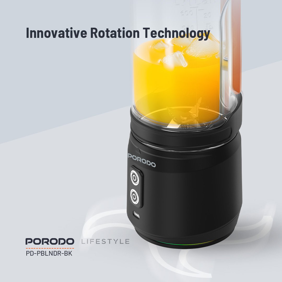 Porodo Lifestyle Dual Spin Clockwise & Reverse Portable Blender 6 Porodo Lifestyle Dual Spin Clockwise & Reverse Portable Blender - Image 6