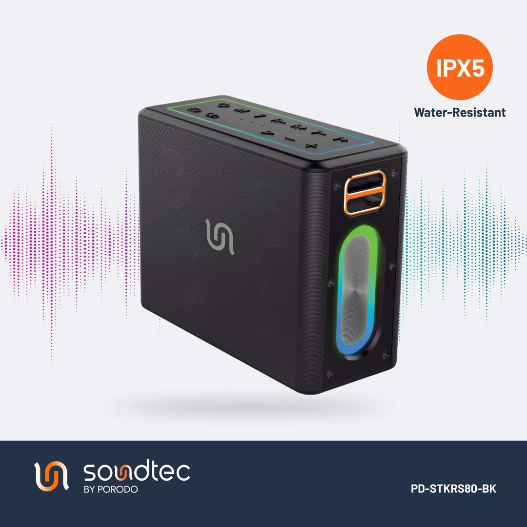 Porodo Soundtec QUANTUM 2.2 Channel Portable Speaker 4 Porodo Soundtec QUANTUM 2.2 Channel Portable Speaker - Image 4