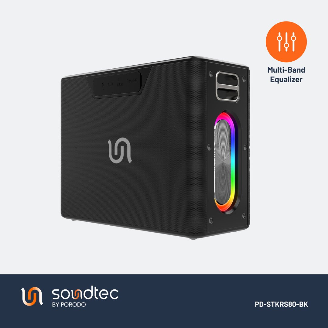 Porodo Soundtec QUANTUM 2.2 Channel Portable Speaker 6 Porodo Soundtec QUANTUM 2.2 Channel Portable Speaker - Image 6