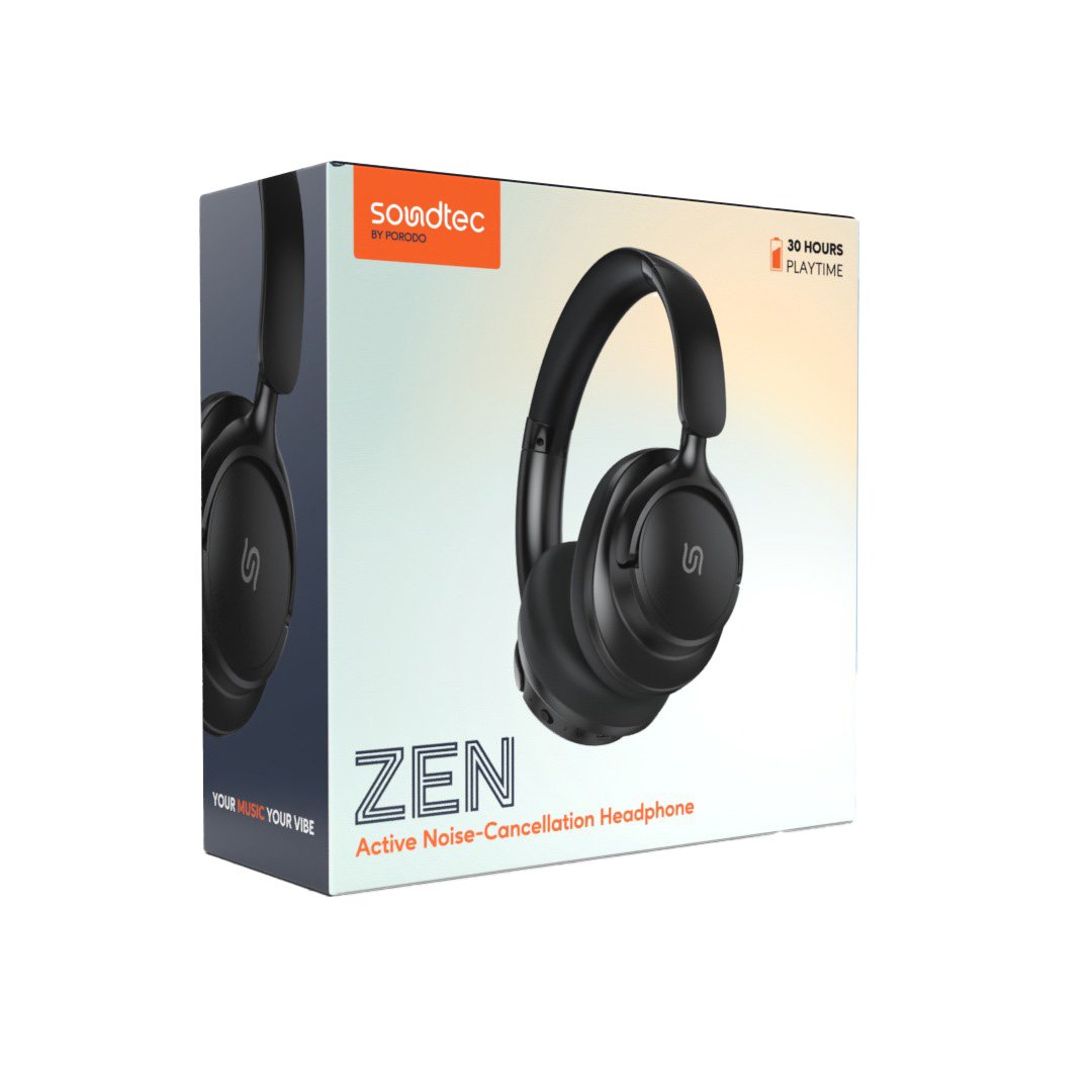 Porodo Soundtec Zen Active Noise-Cancellation Headphone 2 Porodo Soundtec Zen Active Noise-Cancellation Headphone - Image 2