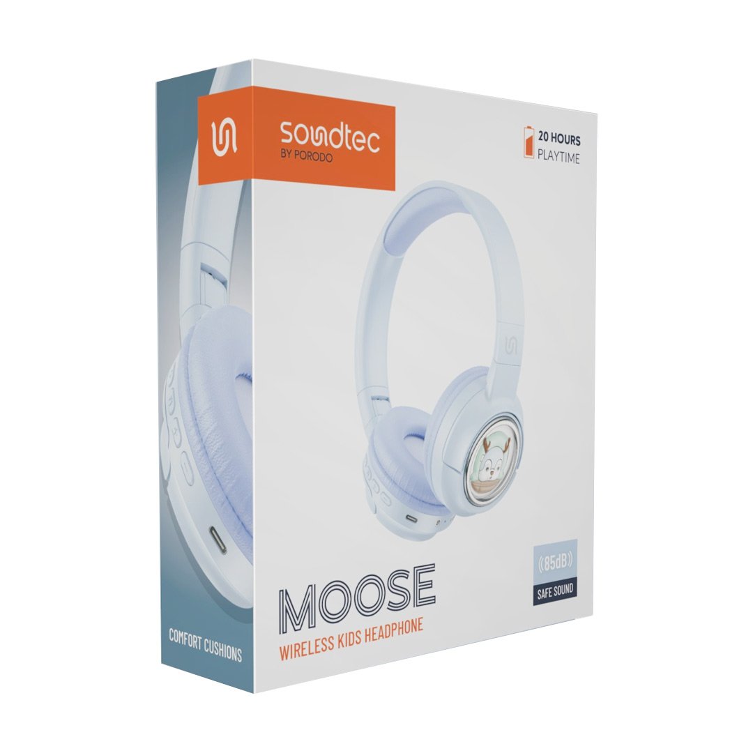 Porodo Soundtec Moose Wireless Kids Headphone 2 Porodo Soundtec Moose Wireless Kids Headphone - Image 2