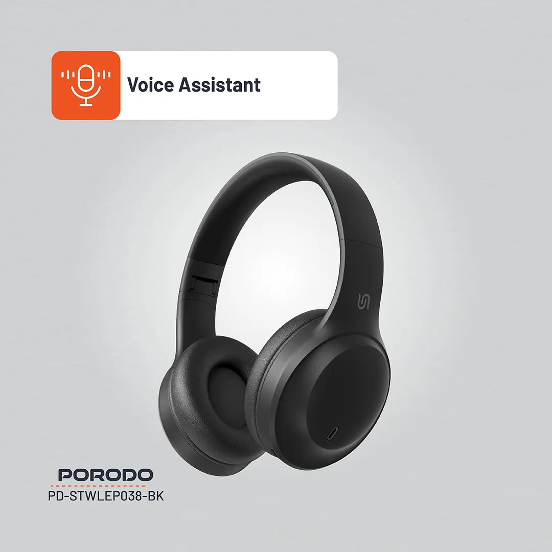 Porodo Soundtec PRIMO Wireless Headphone 5 Porodo Soundtec PRIMO Wireless Headphone - Image 5