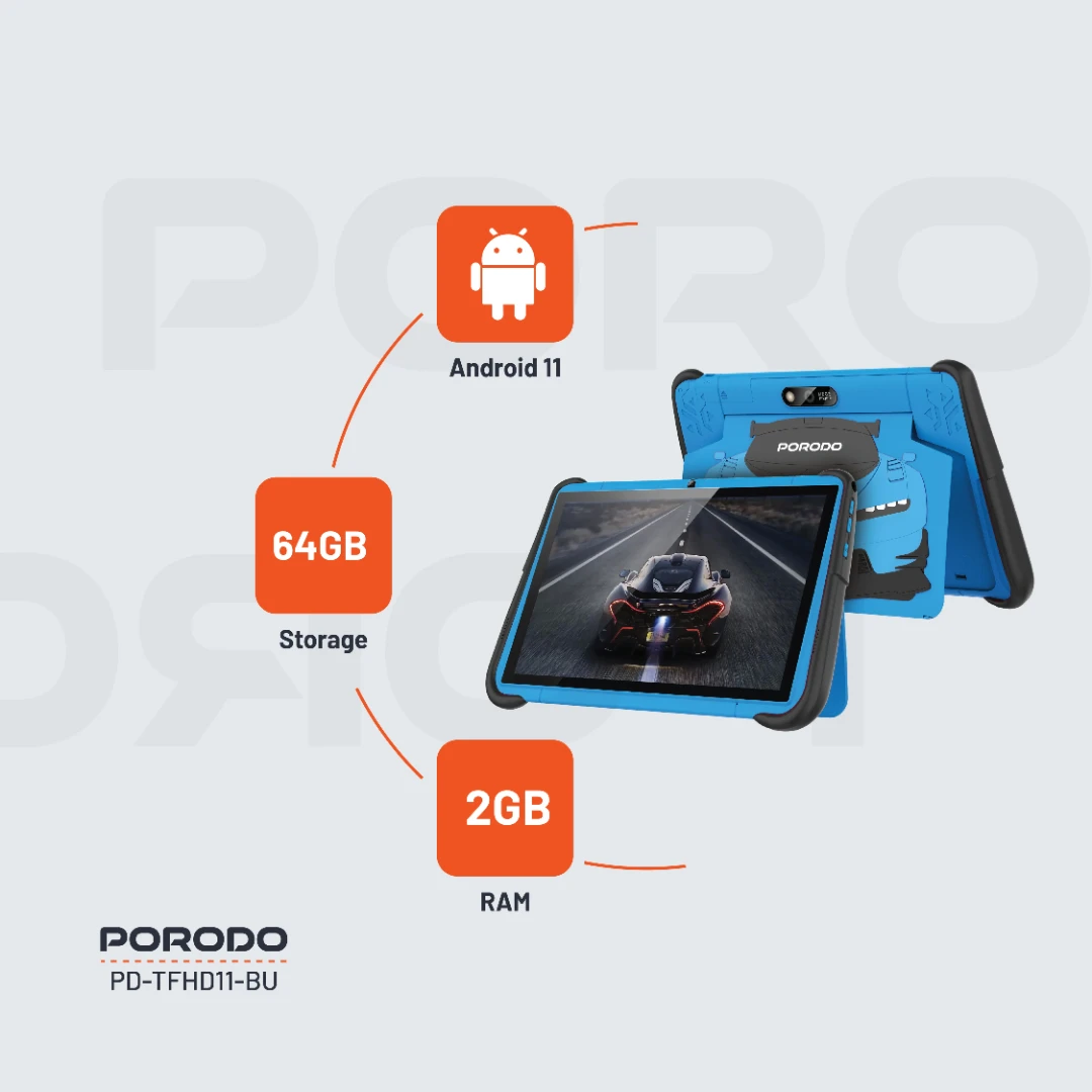 Porodo 10.1" Kids Android Tablet 2 Porodo 10.1" Kids Android Tablet - Image 2