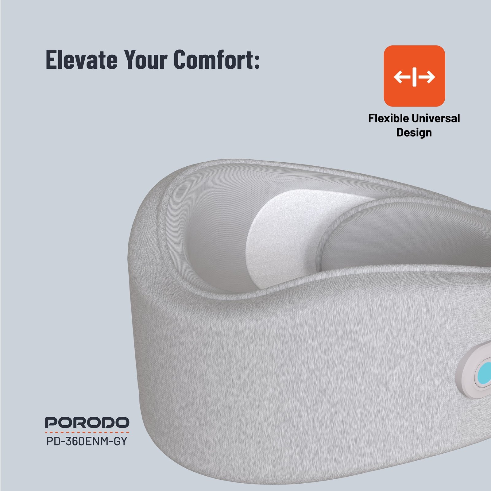 Porodo Neck Pillow Massager with Hot Compress 6 Porodo Neck Pillow Massager with Hot Compress - Image 6