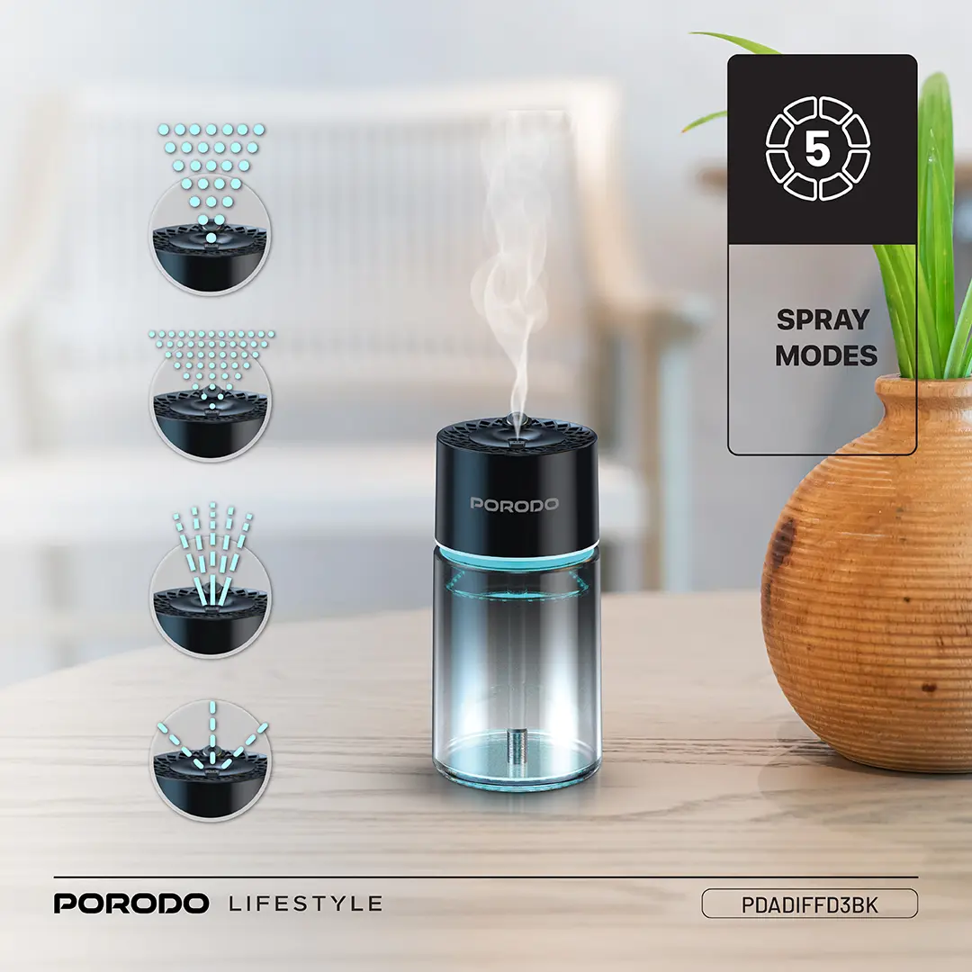 Porodo Lifestyle Valencia Smart Aroma Diffuser 5 Porodo Lifestyle Valencia Smart Aroma Diffuser - Image 5