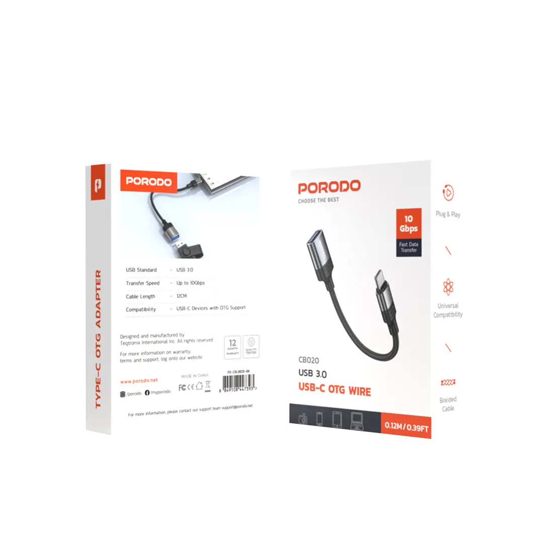 Porodo USB-C OTG Wire 2 Porodo USB-C OTG Wire - Image 2