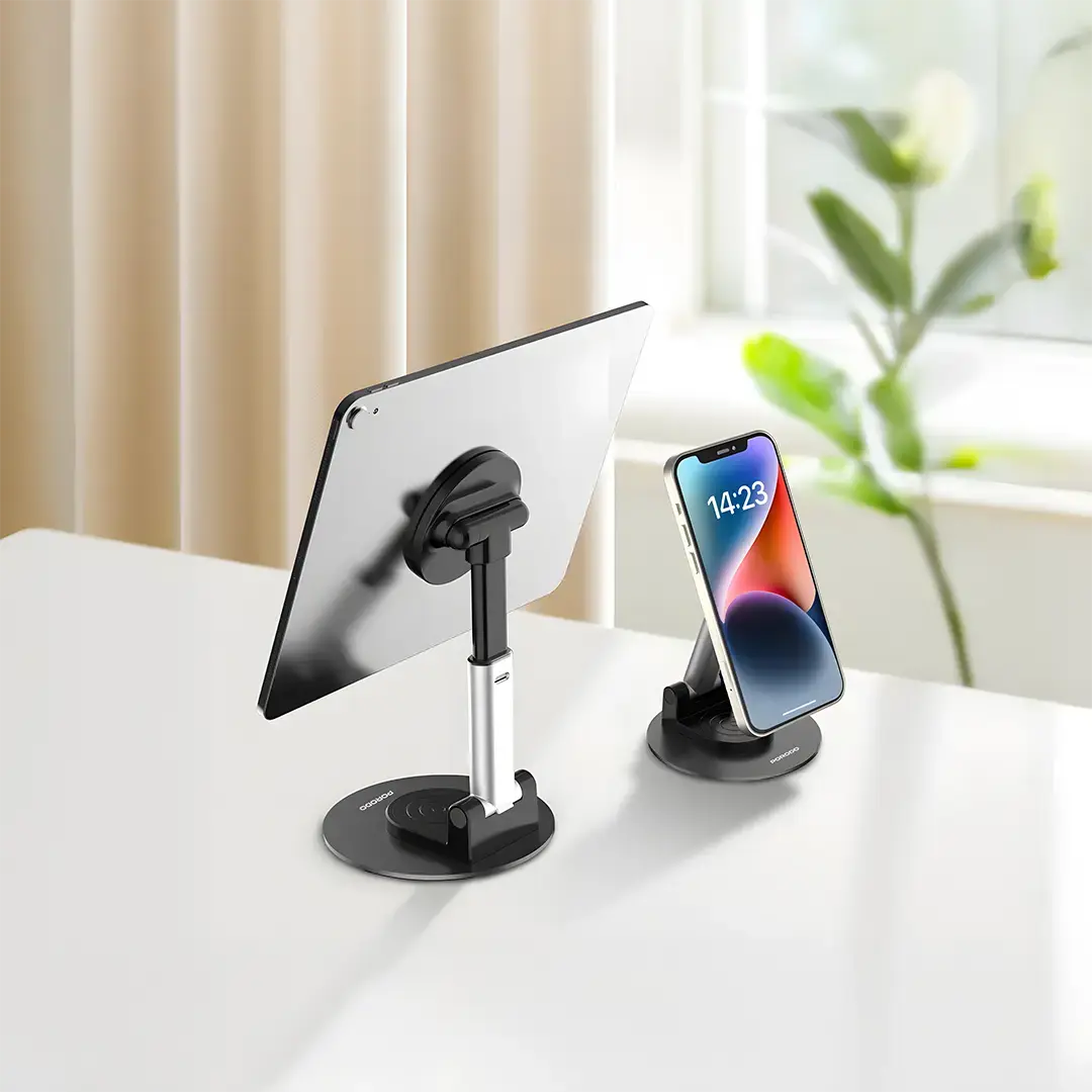 Porodo Magnetic Phone Holder with Adjustable Telescopic Rod 6 Porodo Magnetic Phone Holder with Adjustable Telescopic Rod - Image 6