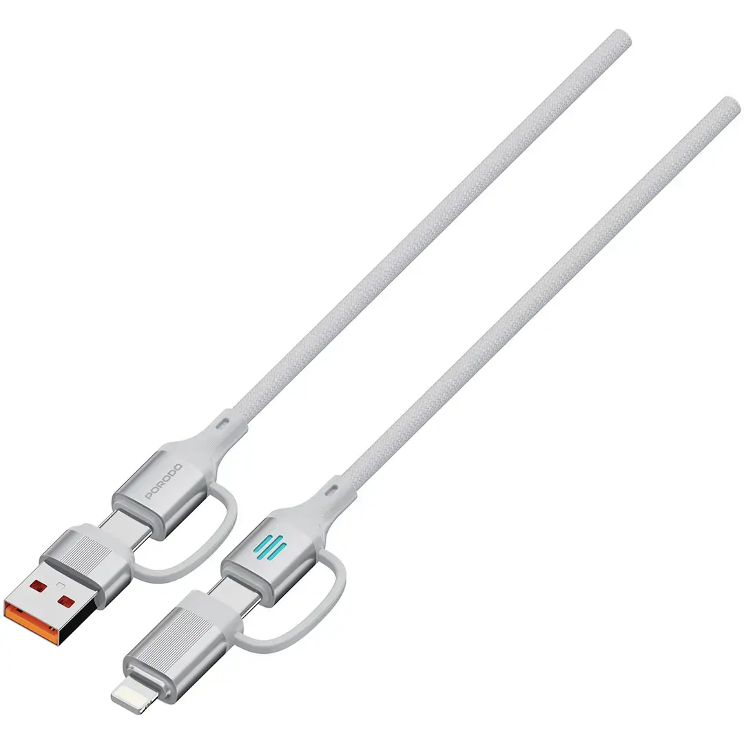 Porodo 4-In-1 High-Speed Charging Cable PD 240W 2 Porodo 4-In-1 High-Speed Charging Cable PD 240W - Image 2