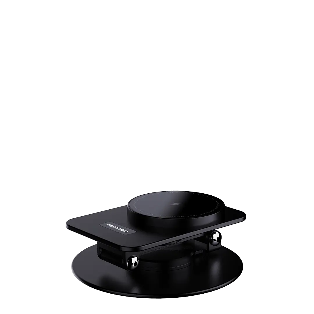 Porodo Wireless Charging Rotating Stand 2 Porodo Wireless Charging Rotating Stand - Image 2