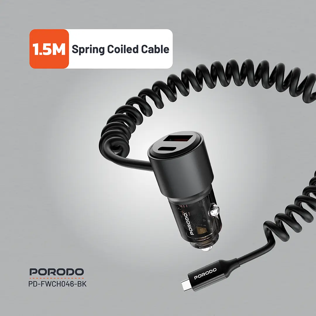 Porodo 110W Car Charger 4 Porodo 110W Car Charger - Image 4