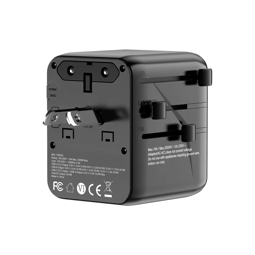 Porodo Universal Travel GaN Quick Charger 2 Porodo Universal Travel GaN Quick Charger - Image 2
