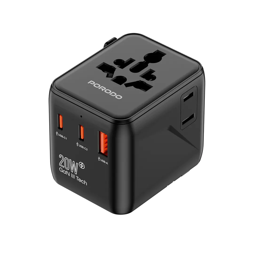 Porodo Universal Travel GaN Quick Charger 5 Porodo Universal Travel GaN Quick Charger - Image 5