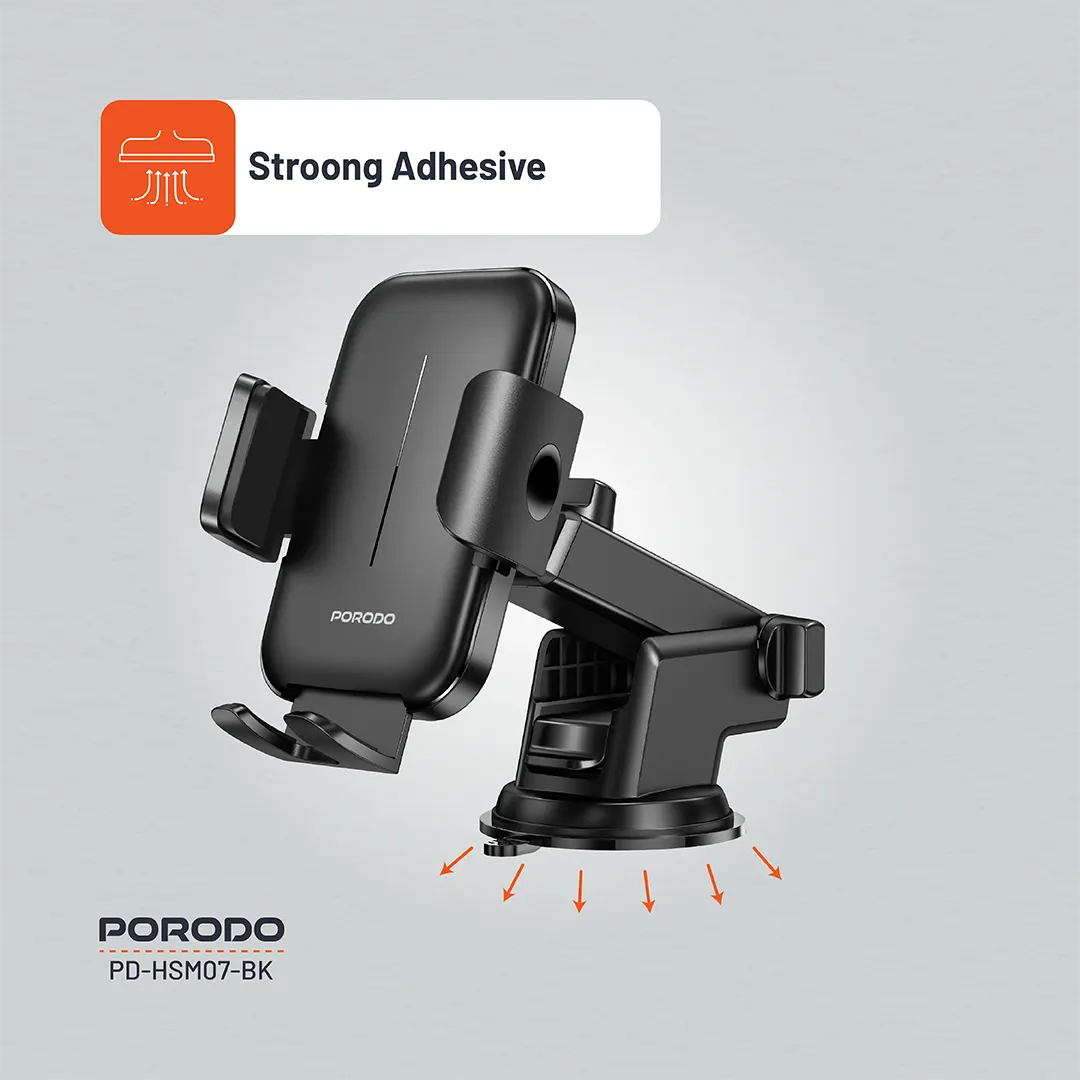 Porodo Adjustable Clamps Dash & Windshield Mount 4 Porodo Adjustable Clamps Dash & Windshield Mount - Image 4
